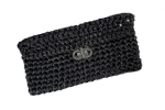 Hoooked Clutch Charly Schwarz Glitzer