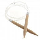 Rundstricknadel Holz 15 mm 130 cm lang